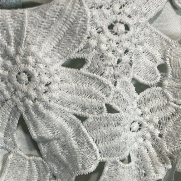 Astr Women's Mini Dress in Mint Flower Lace - Picture 3 of 8